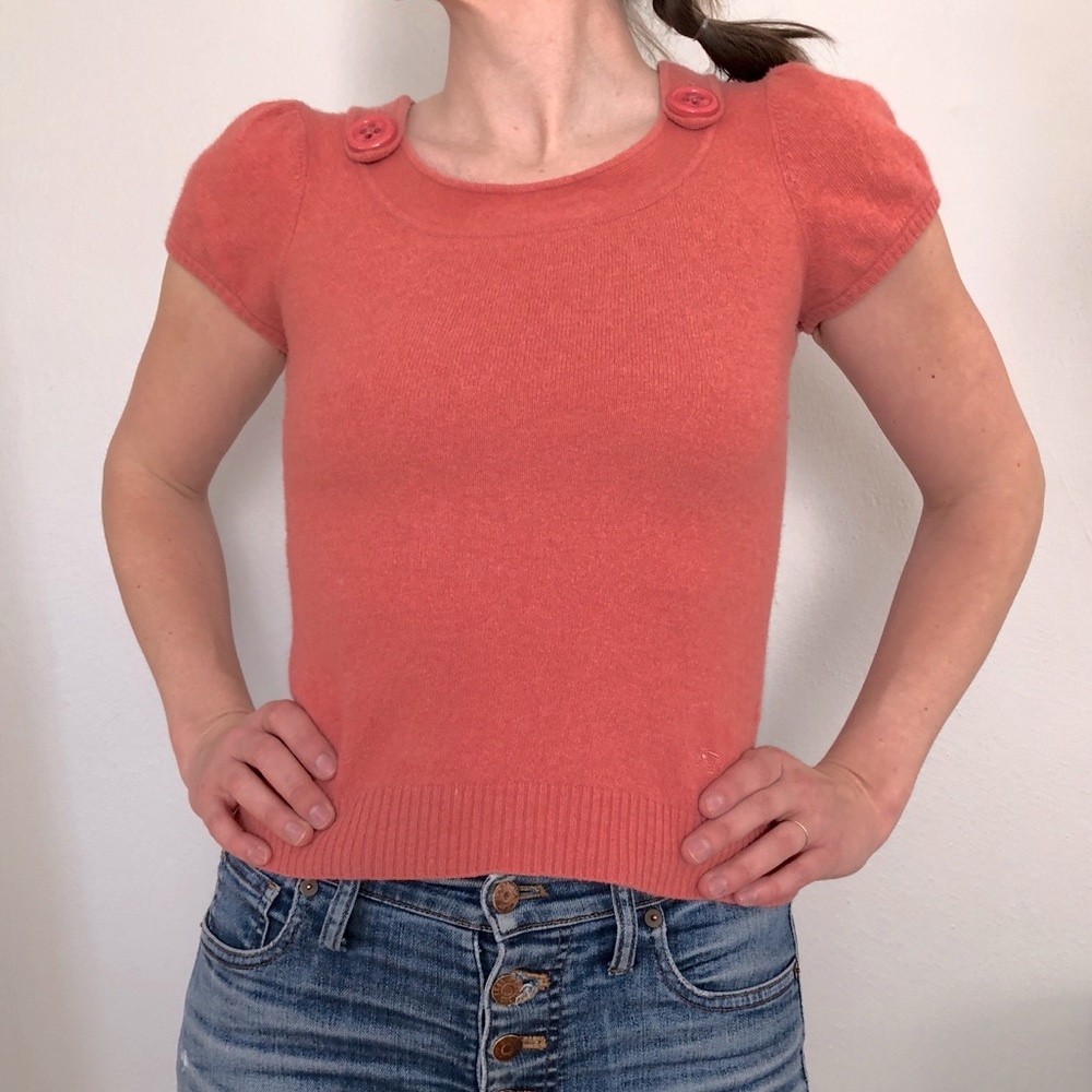 Burberry Blue Label Short Sleeve Sweater